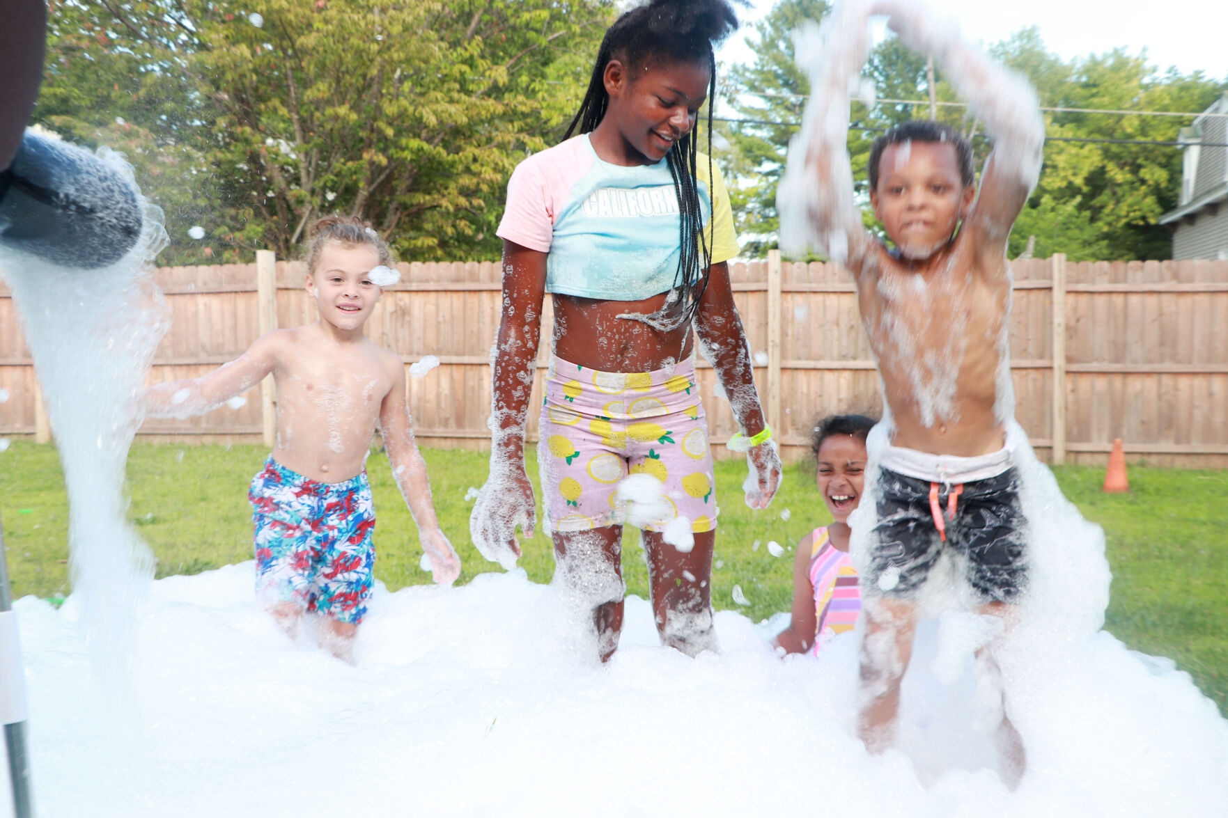 Playing in bubbles